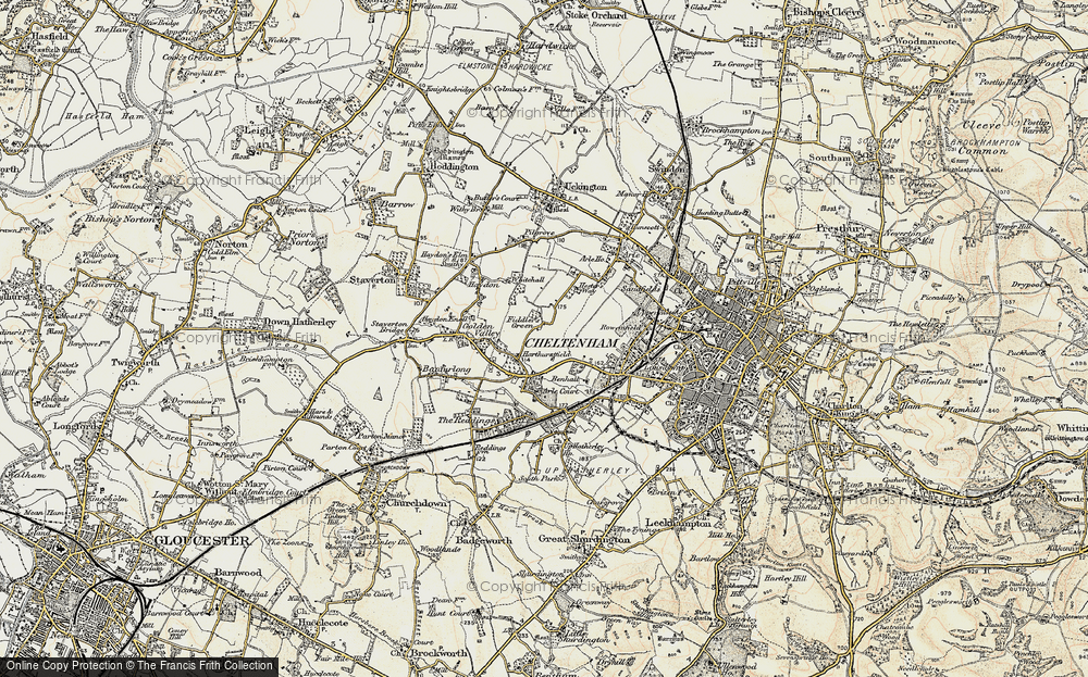 Old Map of Fiddler's Green, 1898-1900 in 1898-1900