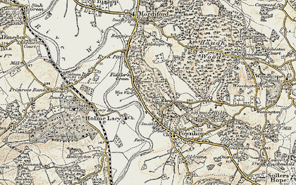 Old map of Wood View in 1899-1901