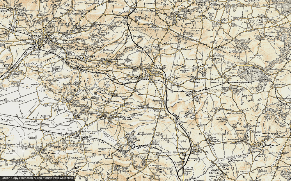 Old Map of Field, 1899 in 1899