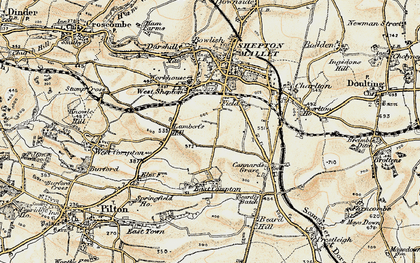 Old map of Field in 1899