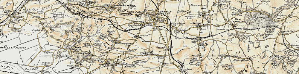 Old map of Field in 1899