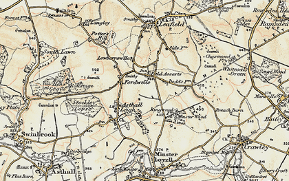 Old map of Field Assarts in 1898-1899