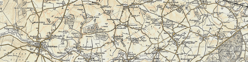 Old map of Field Assarts in 1898-1899