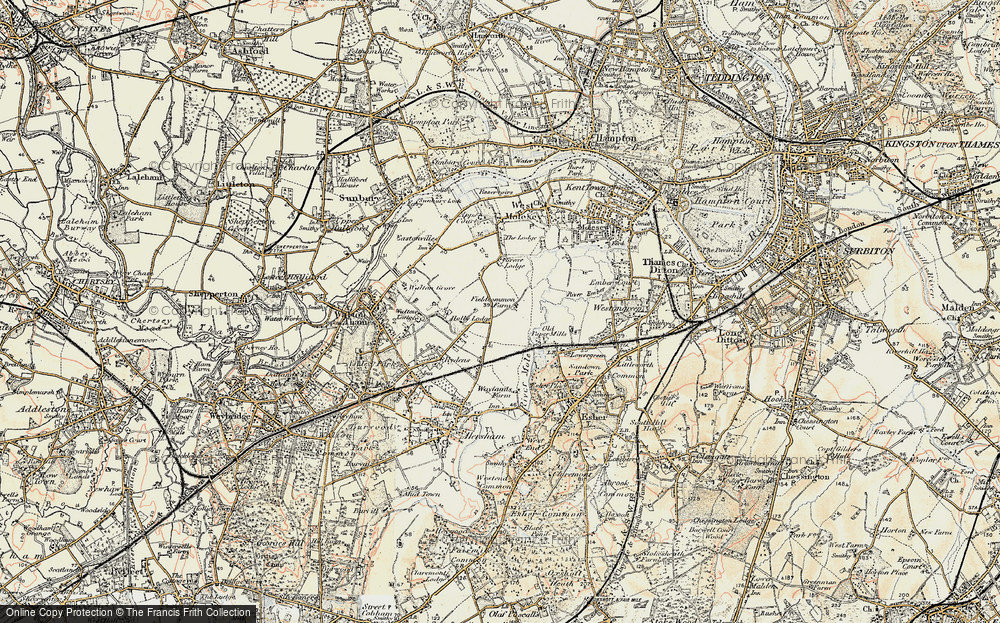 Old Map of Field Common, 1897-1909 in 1897-1909