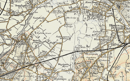 Old map of Field Common in 1897-1909