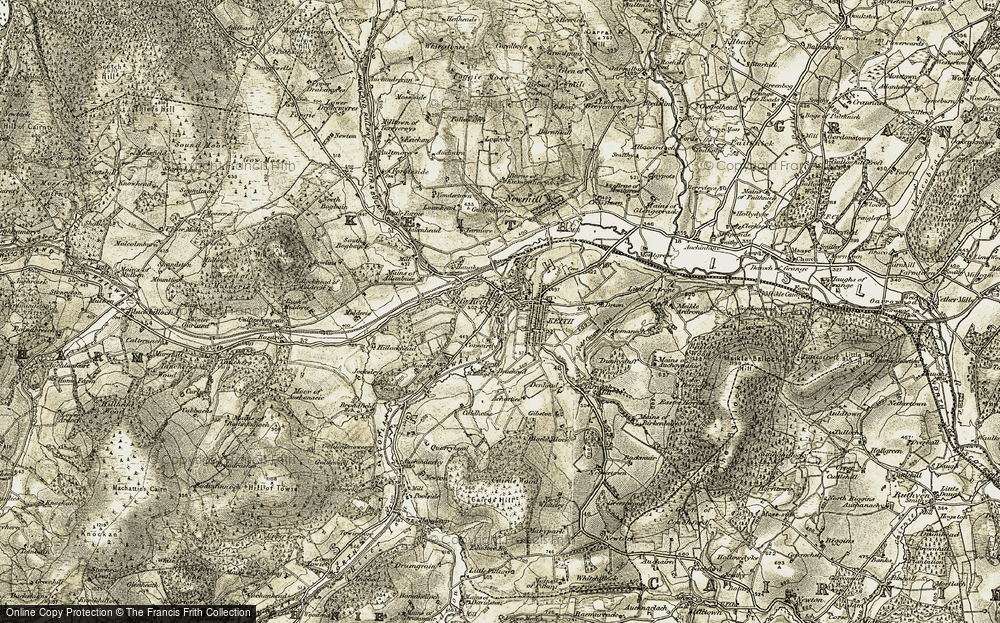 Old Map of Fife Keith, 1910 in 1910