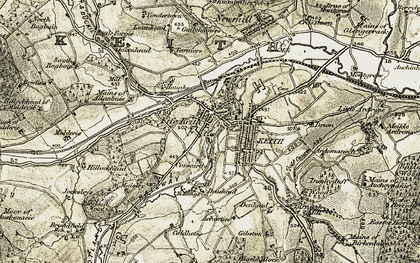 Old map of Blackhill Wood in 1910