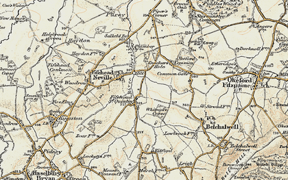 Old map of Fifehead St Quintin in 1897-1909