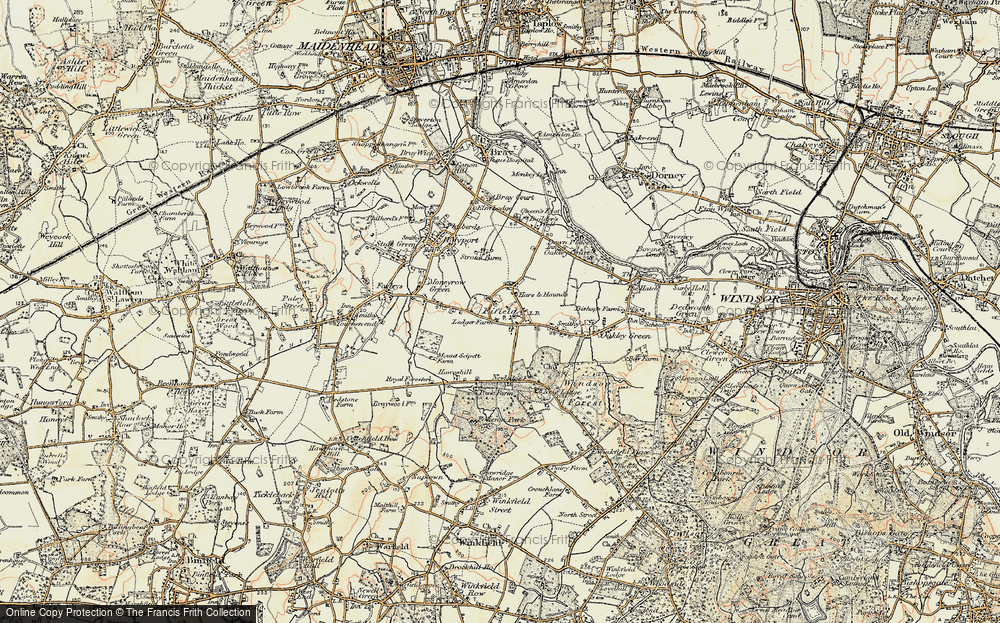 Old Map of Fifield, 1897-1909 in 1897-1909
