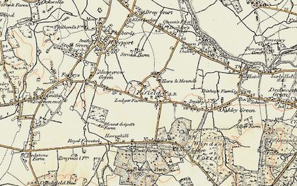 Old map of Fifield in 1897-1909