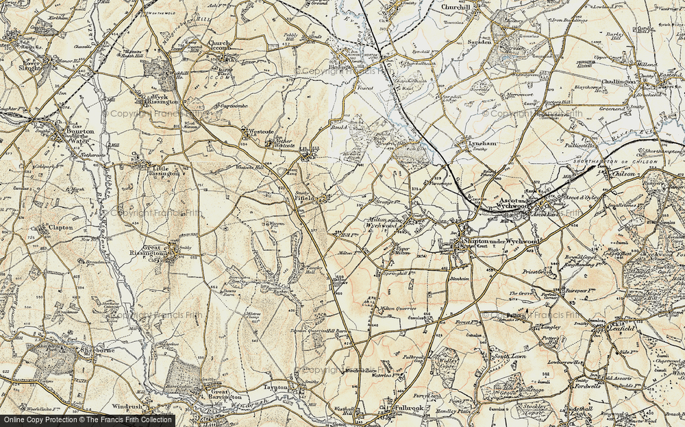 Old Map of Fifield, 1898-1899 in 1898-1899