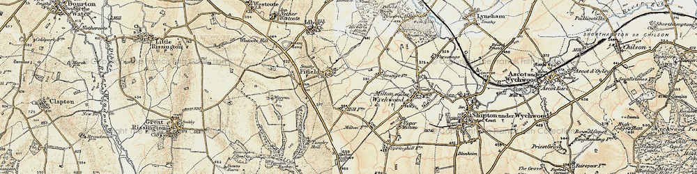 Old map of Fifield in 1898-1899
