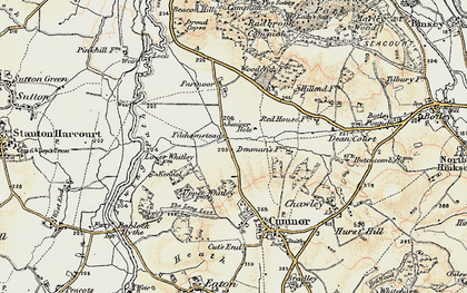 Old map of Filchampstead in 1897-1899