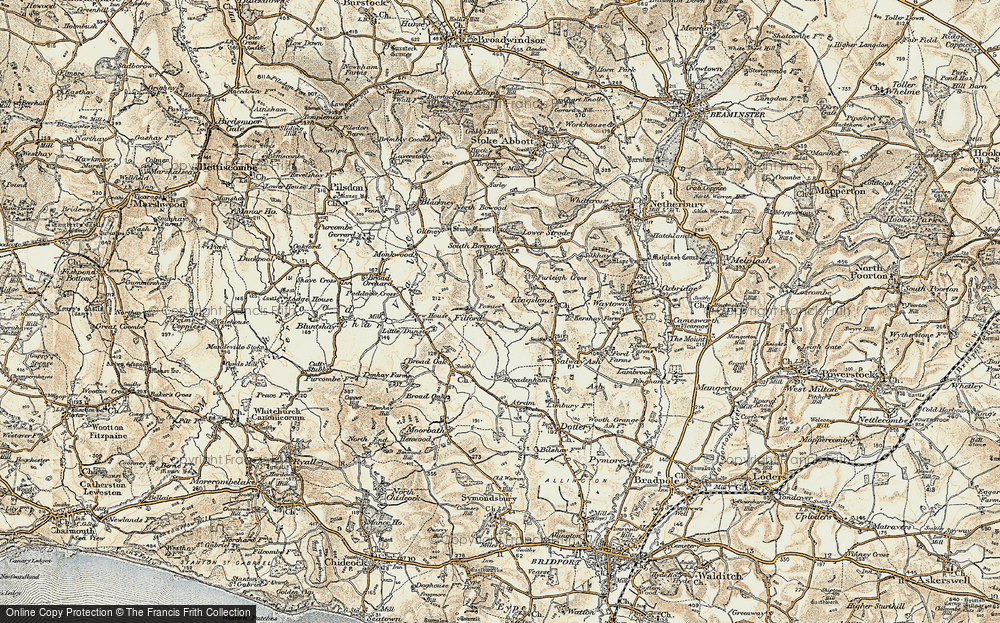 Old Map of Filford, 1898-1899 in 1898-1899