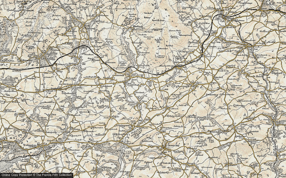 Old Map of Filham, 1899-1900 in 1899-1900