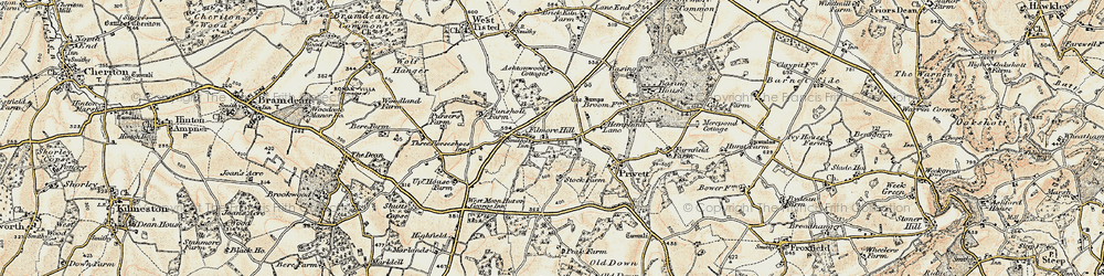 Old map of Filmore Hill in 1897-1900