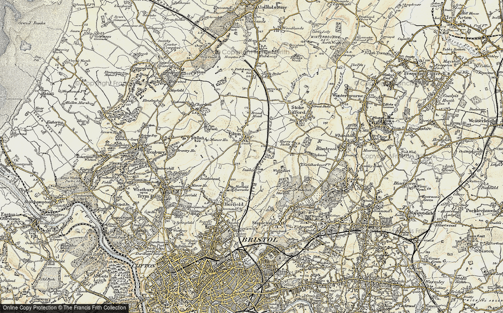Old Map of Filton, 1899 in 1899