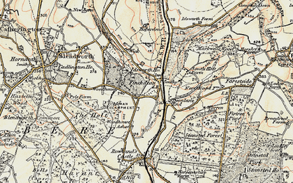 Old map of Woodhouse in 1897-1899