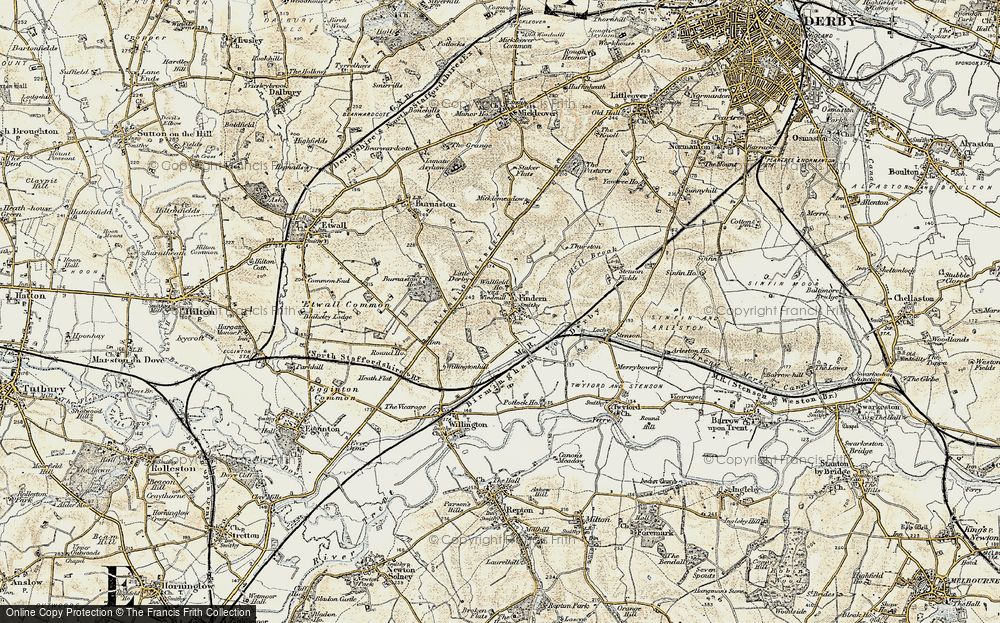 Old Map of Historic Map covering Thurston in 1902