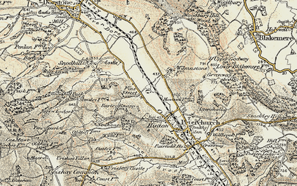 Old map of Fine Street in 1900-1901