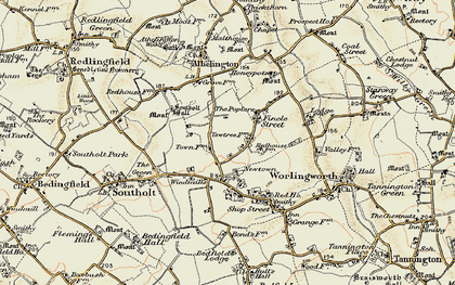 Old map of Fingal Street in 1901