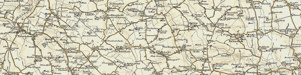 Old map of Fingal Street in 1901