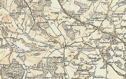 Old map of Fingest in 1897-1898