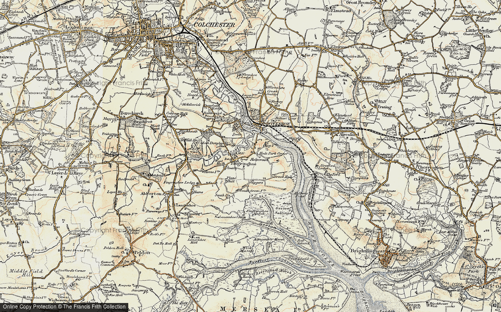 Old Map of Fingringhoe, 1898-1899 in 1898-1899