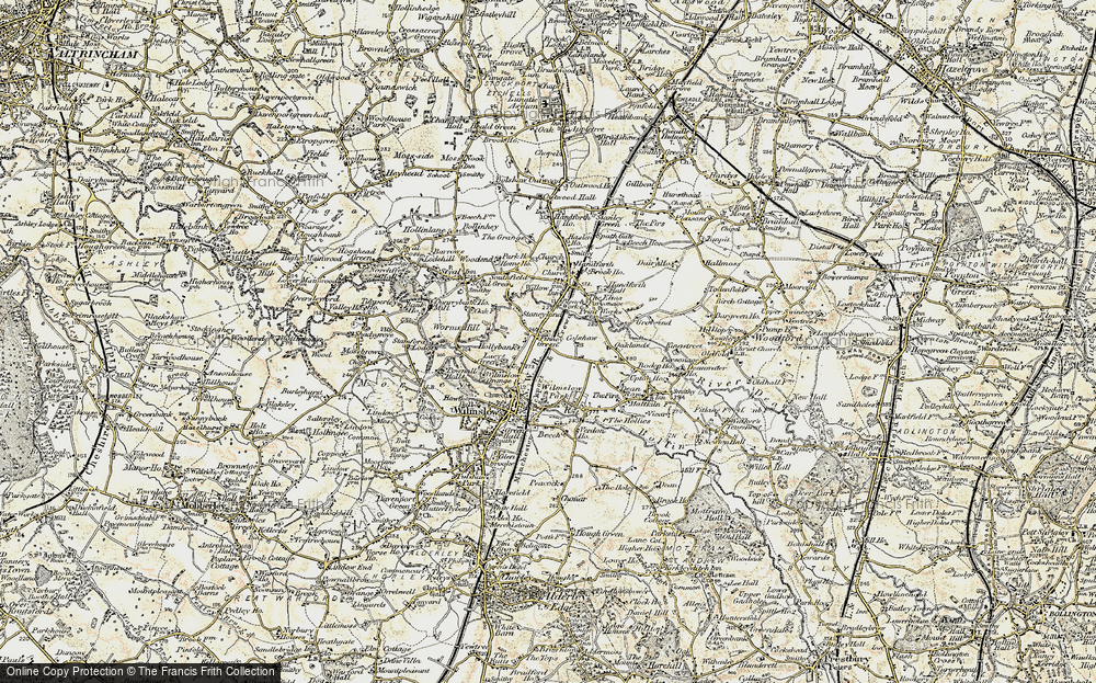 Old Map of Finney Green, 1902-1903 in 1902-1903