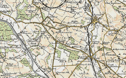 Old map of Fir Tree in 1901-1904