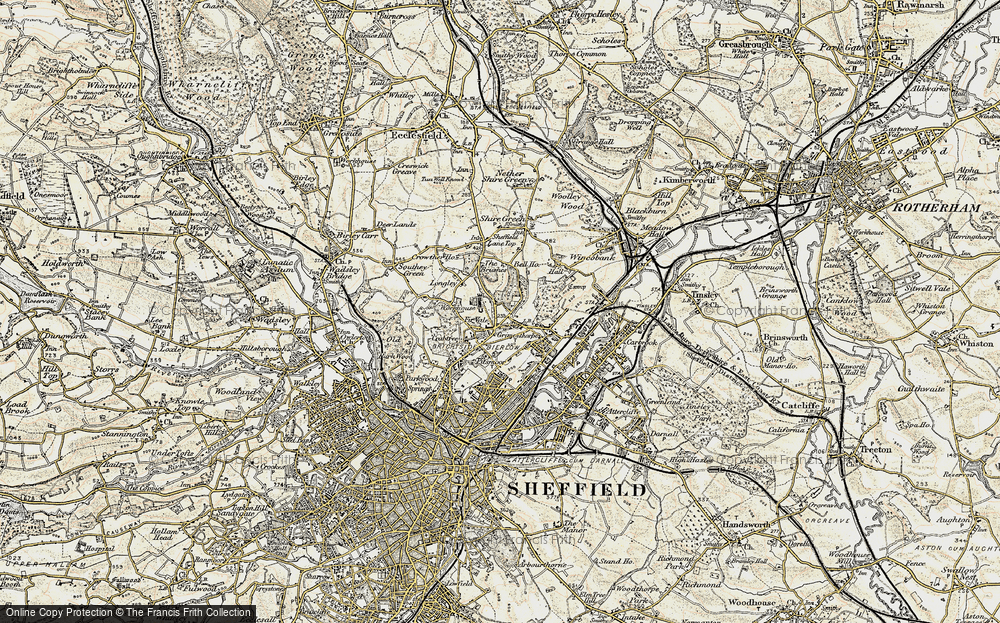 Old Map of Fir Vale, 1903 in 1903