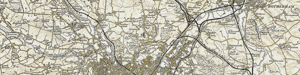 Old map of Fir Vale in 1903