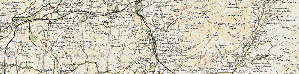 Old map of Bowers in 1903-1904