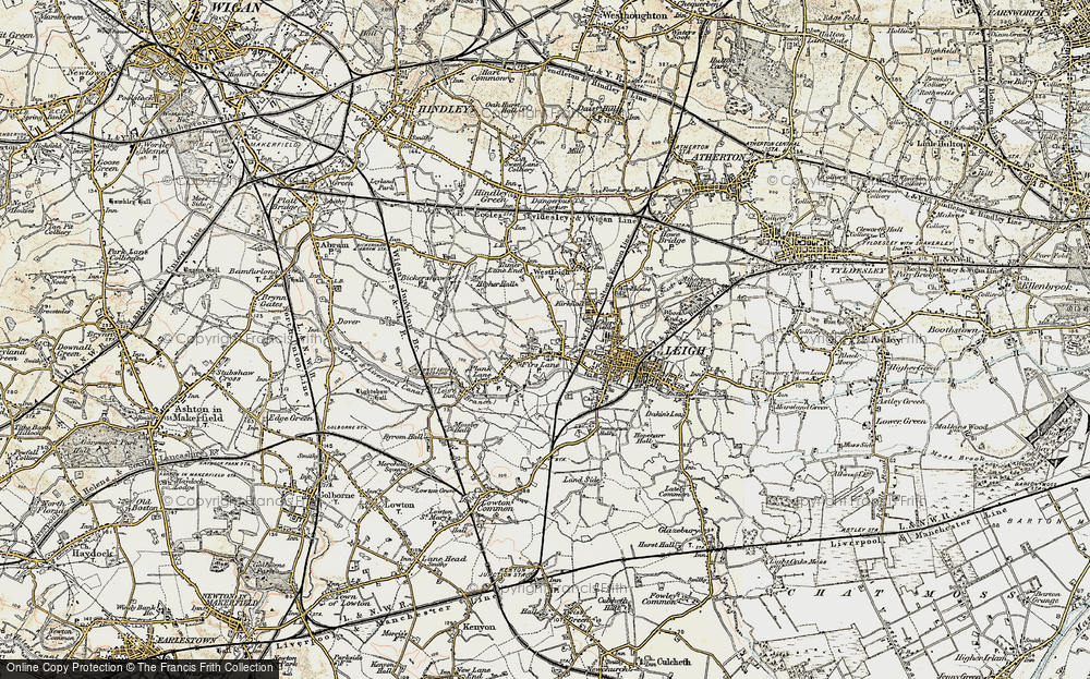 Old Map of Firs Lane, 1903 in 1903