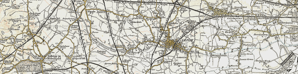Old map of Firs Lane in 1903
