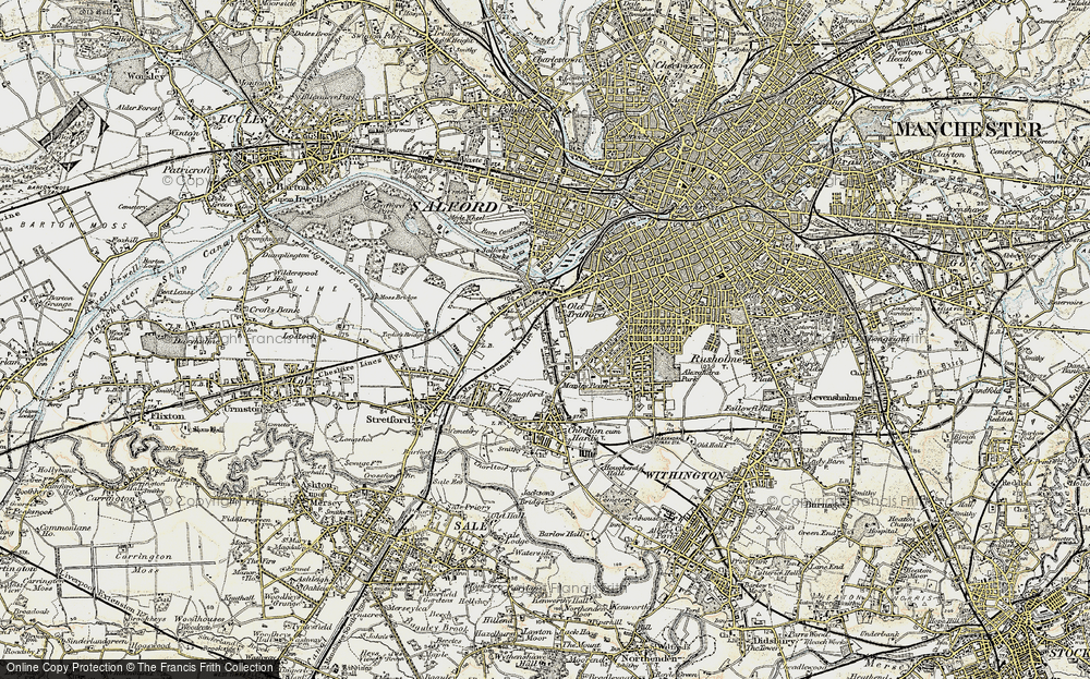 Old Map of Firswood, 1903 in 1903