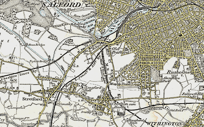 Old map of Firswood in 1903