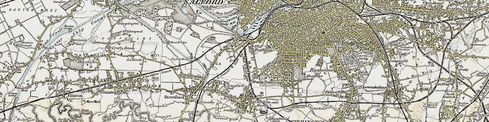 Old map of Firswood in 1903