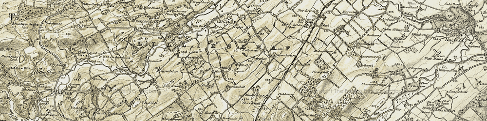 Old map of Firth in 1901-1904