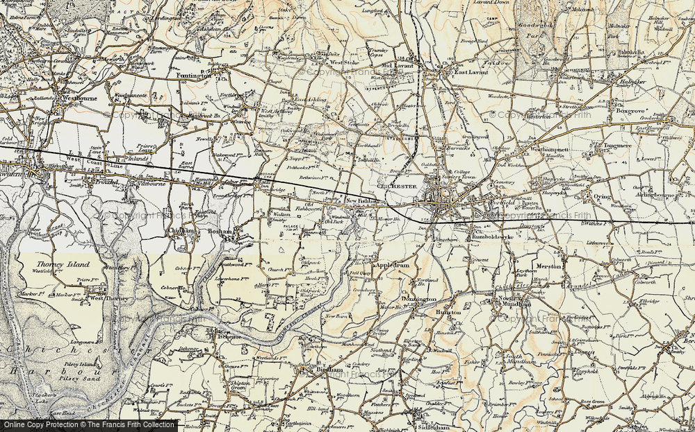 Old Map of Fishbourne, 1897-1899 in 1897-1899