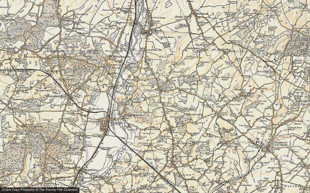 Old Map of Fisher's Pond, 1897-1909 in 1897-1909