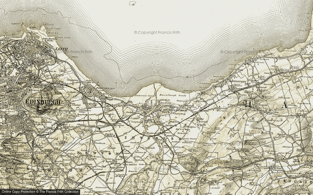 Old Map of Fisherrow, 1903-1904 in 1903-1904