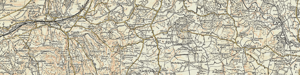 Old map of Fisherstreet in 1897-1900