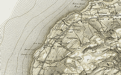 Old map of Bracken Bay in 1905-1906