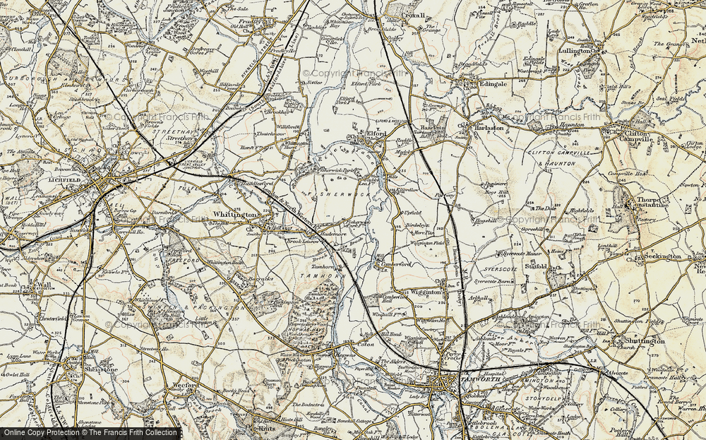Old Map of Fisherwick, 1902 in 1902