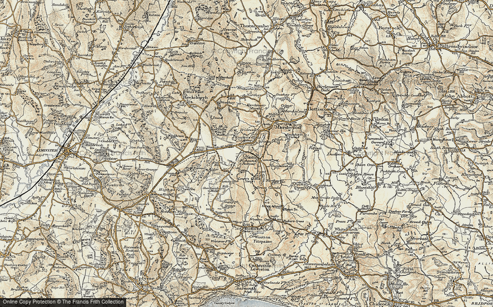 Old Map of Fishpond Bottom, 1898-1899 in 1898-1899