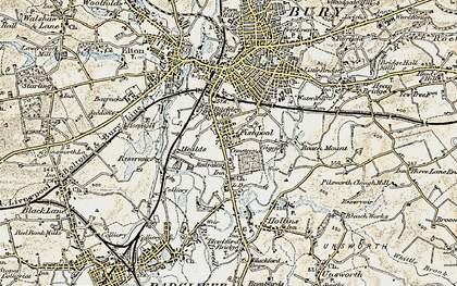 Old map of Fishpool in 1903
