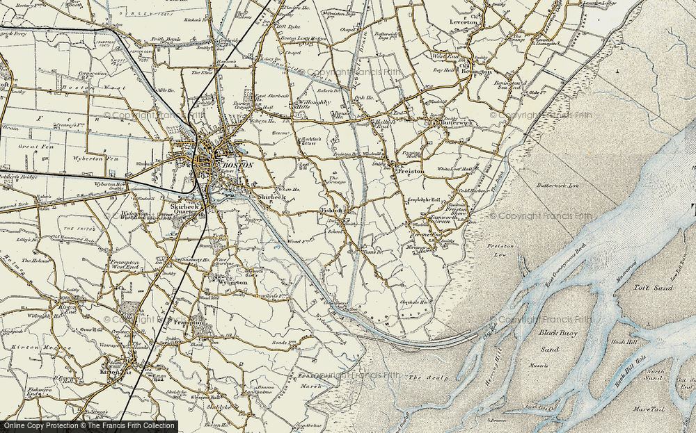 Old Map of Fishtoft, 1901-1902 in 1901-1902