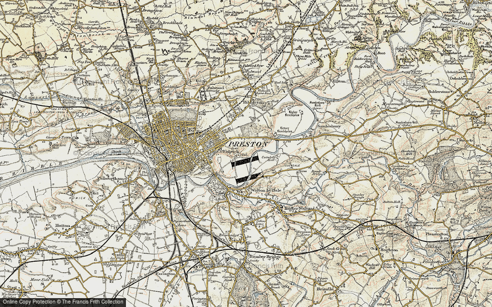 Old Map of Fishwick, 1903 in 1903