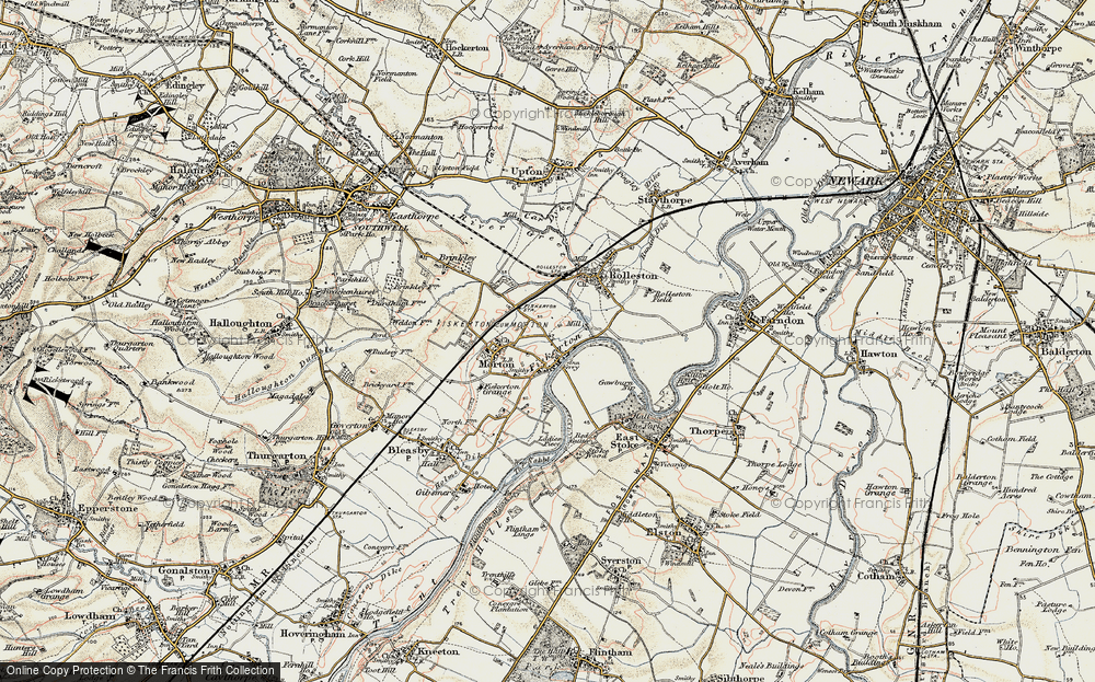 Old Map of Fiskerton, 1902-1903 in 1902-1903